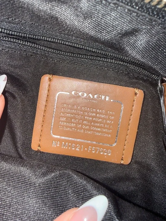 COACH Black Floral Mini Backpack with Fox Patch and Sunflower Accents - Picture 5 of 5